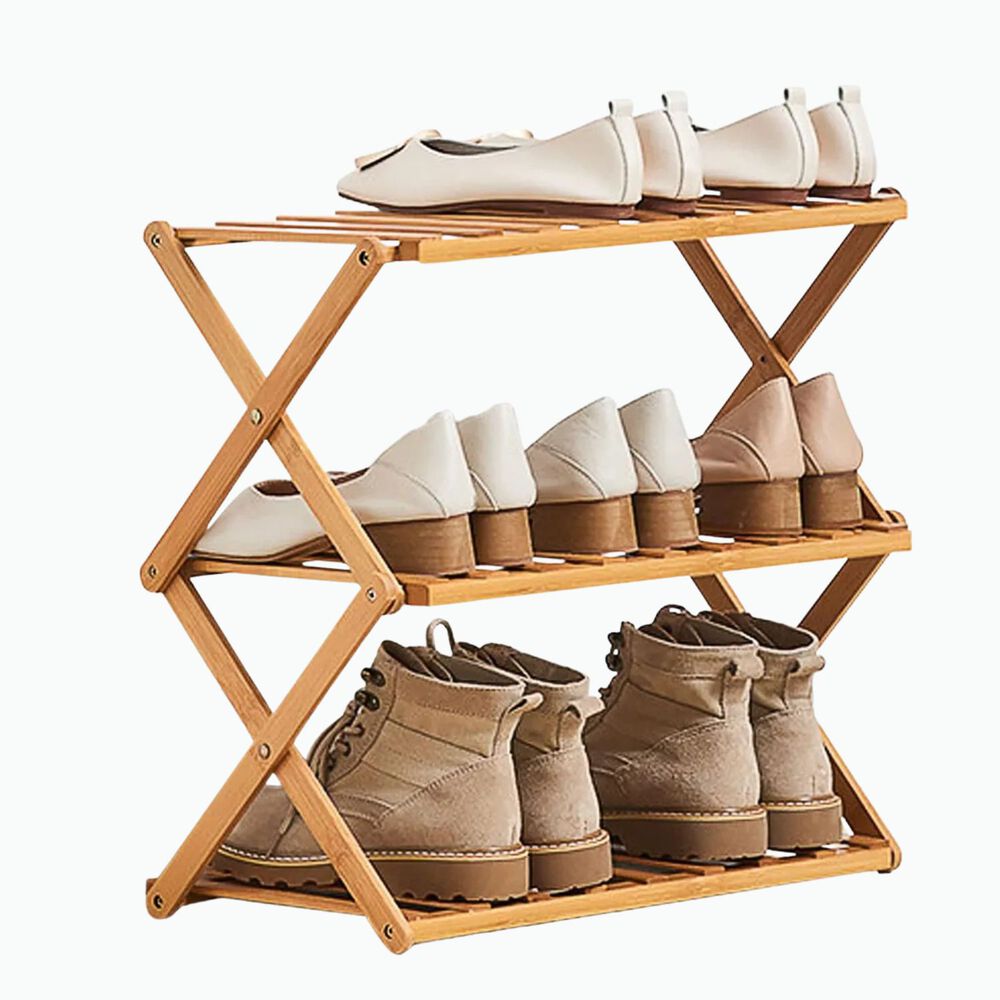 Estante Organizador De Zapatos Plegable 3 Niveles Zapatero image number 1.0