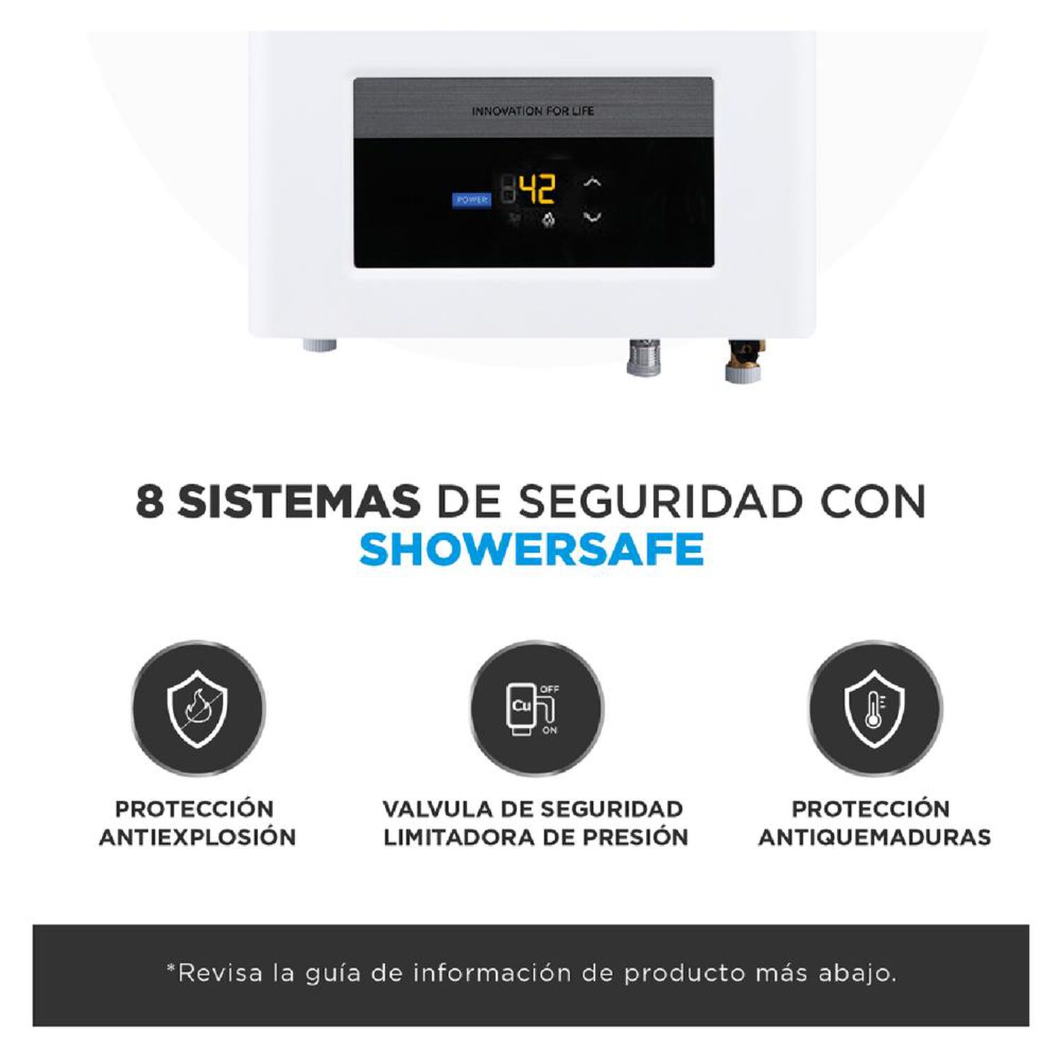 Calefont Midea MGWH10-20EQPCLW-GL / Tiro Forzado / Gas Licuado  / 10 Litros image number 4.0