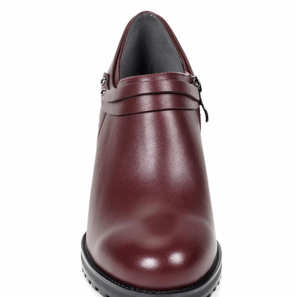 Zapato Cuero Casiana Burdeo image number 3.0