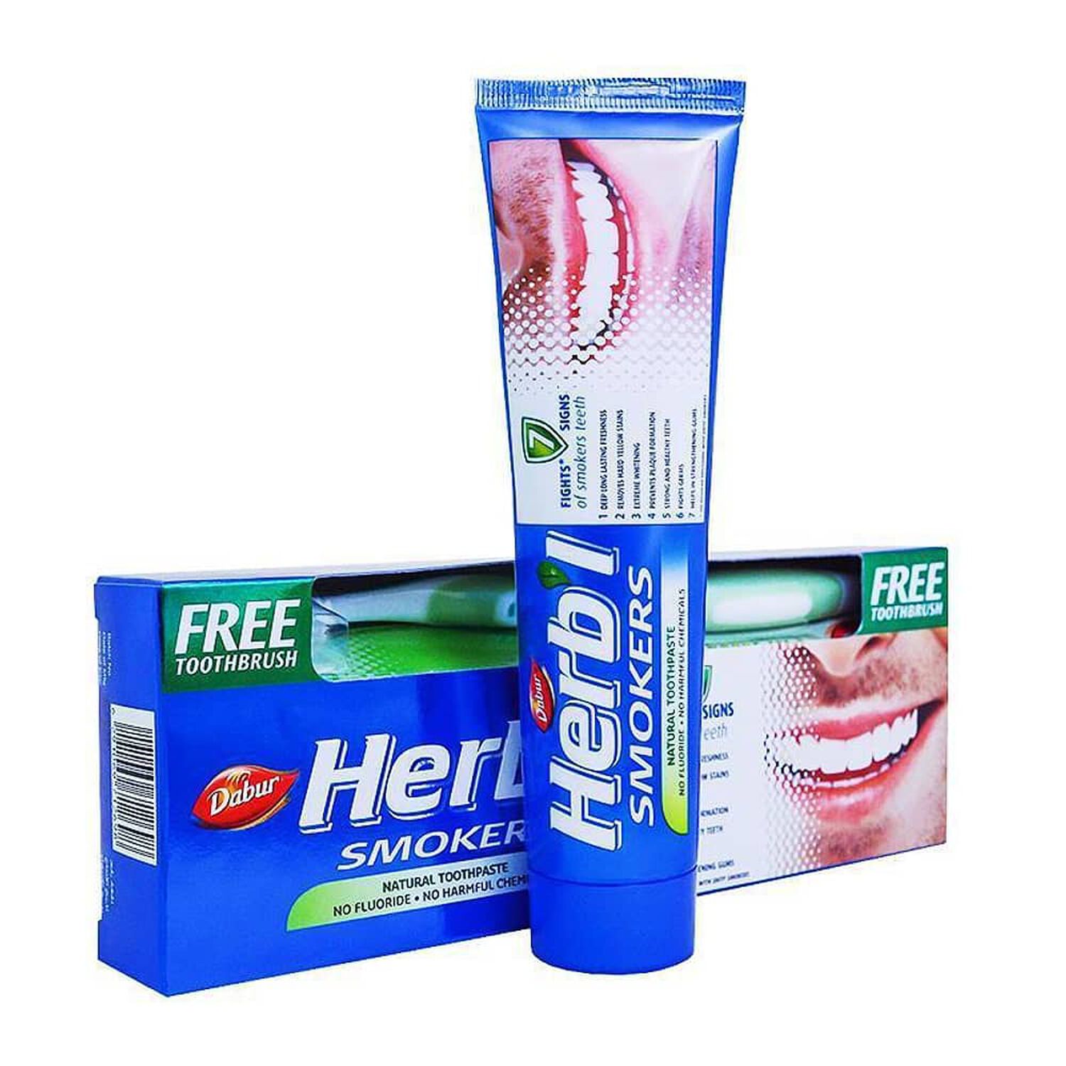 Pasta Dental Herb'l Fumadores + Cepillo De Dientes 150gr image number 0.0