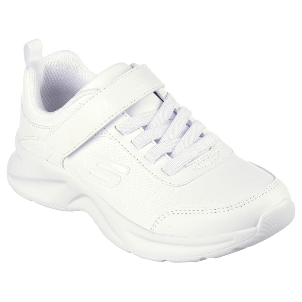 Zapatilla Escolar Niña Skechers Dynamatic Blanco image number 0.0