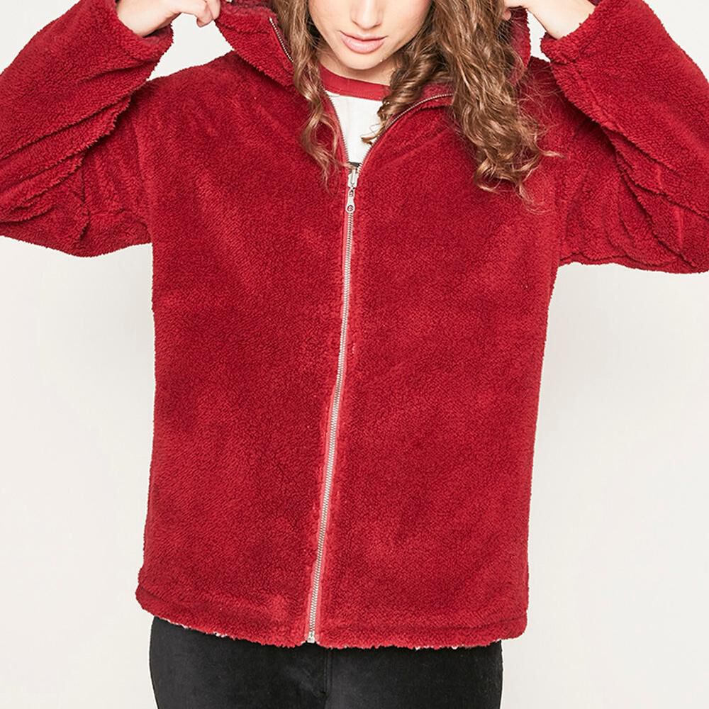 Chaqueta Reversible Sherpa Peludo Con Capucha Mujer Freedom image number 5.0