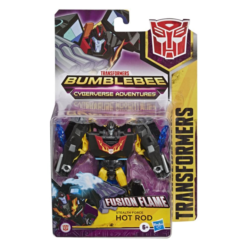 Figura De Accion Transformers Transformers Cyberverse Stealth Force Hot Rod image number 0.0