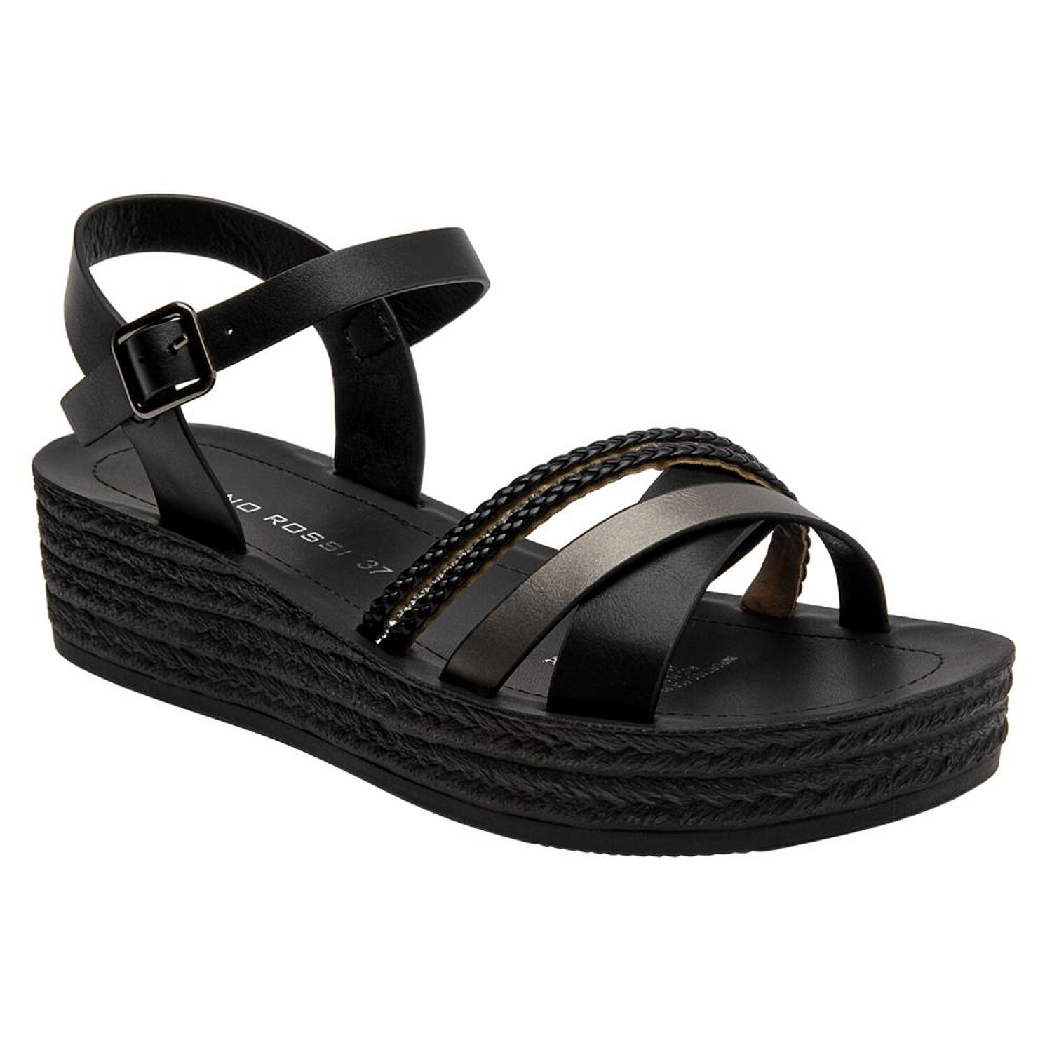Sandalia Mujer Bruno Rossi Brm0112 Negro image number 1.0