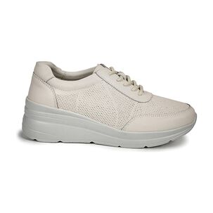 Zapatilla Cuero Garazi Beige