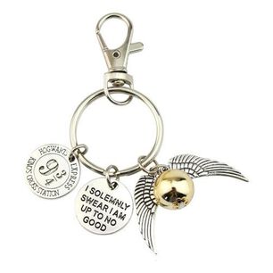 Llavero Met&aacute;lico Dijes Snitch 9 3/4 Harry Potter