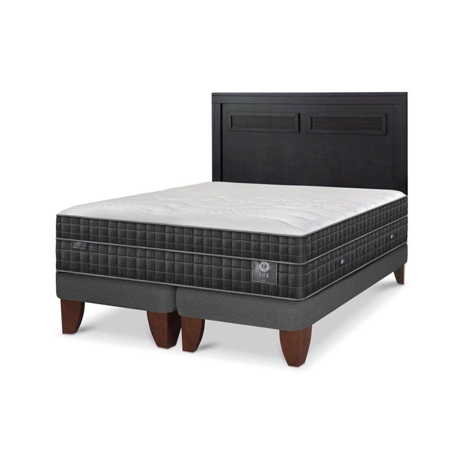 Cama Europea Cic Lux / King / Base Dividida + Respaldo image number 3.0