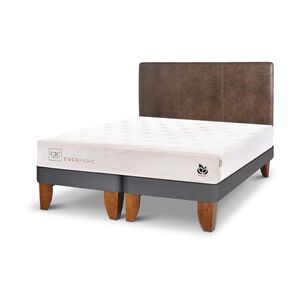 Cama Europea Cic Cocopedic / 2 Plazas / Base Dividida + Respaldo
