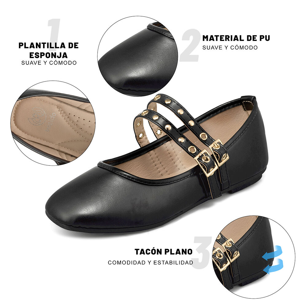Ballerina Casual Plana Mujer Weide You510 image number 9.0