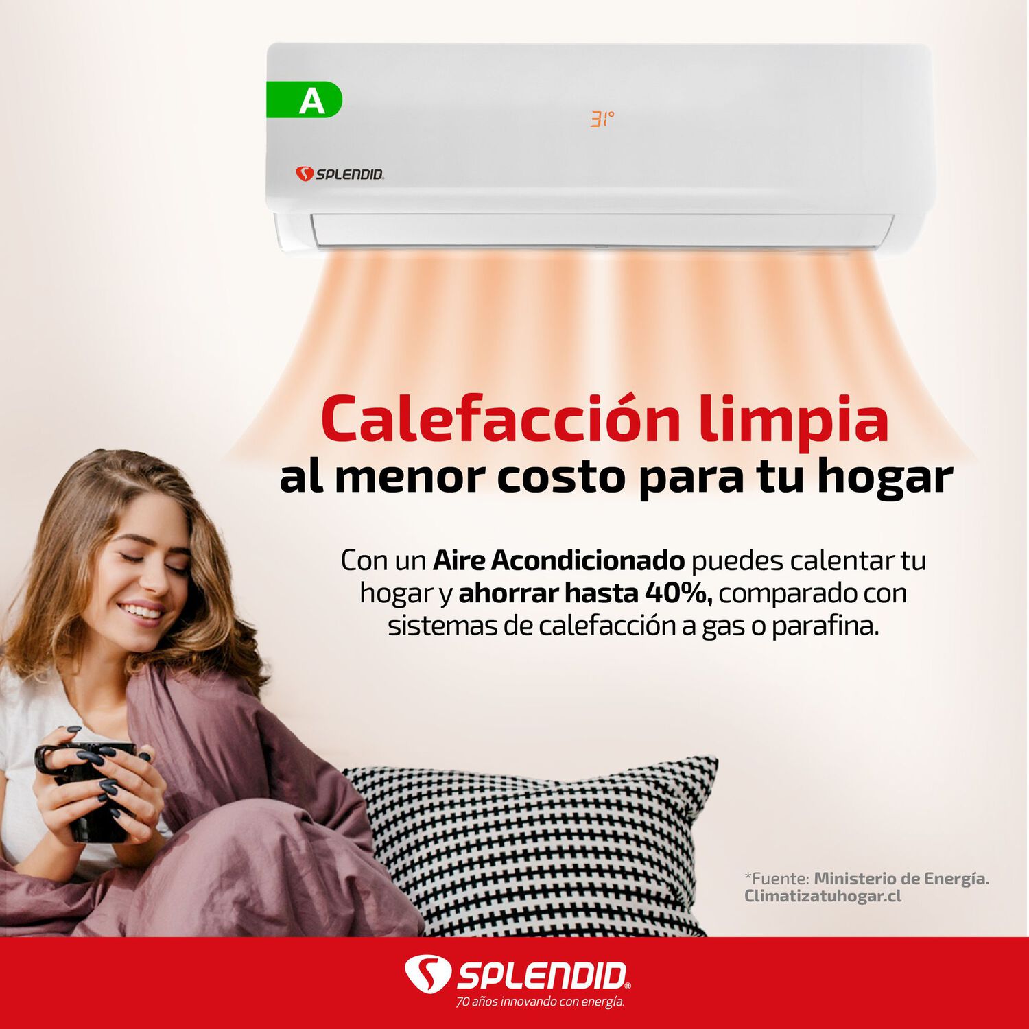 Aire Acondicionado Split 9000btu Splendid image number 2.0