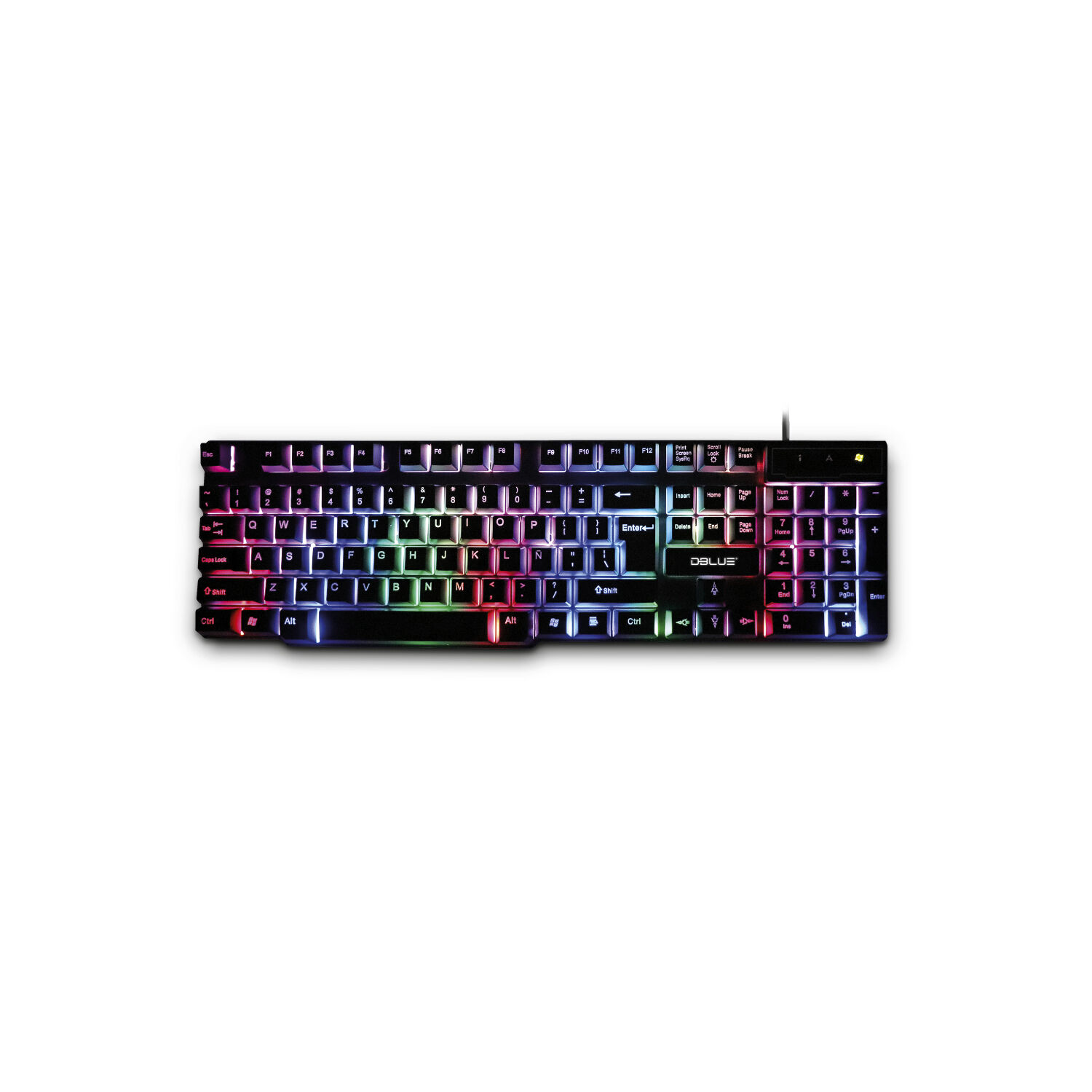 Teclado Gamer Pc Conexi&oacute;n Usb Retroiluminaci&oacute;n Rgb - Ps image number 0.0