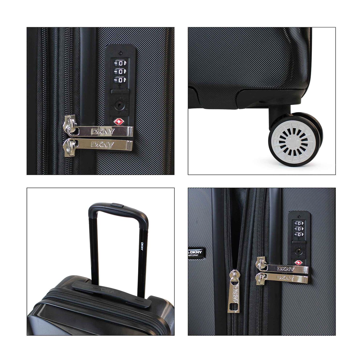 Pack 2 Maletas Donna Karan Divina S 10kg + L 23kg Negra Dkny image number 7.0