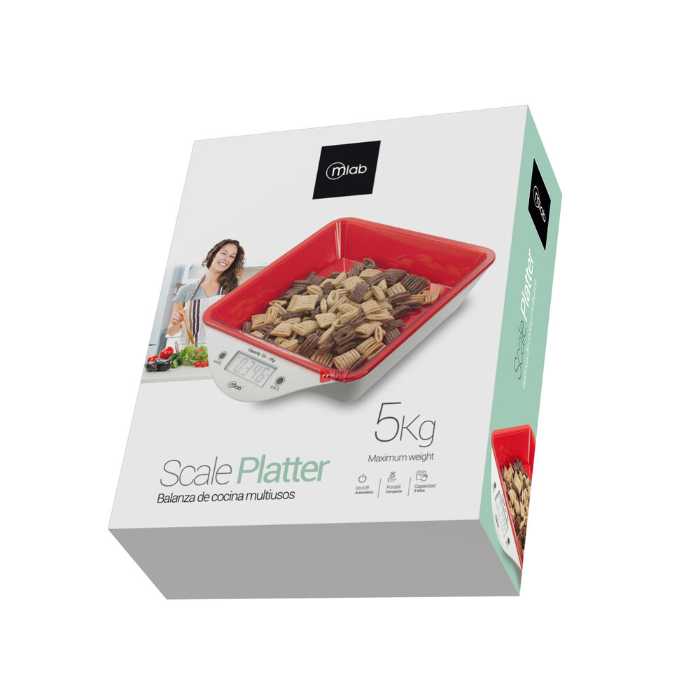 Balanza De Cocina Con Fuente Scale Platter - Ps image number 1.0