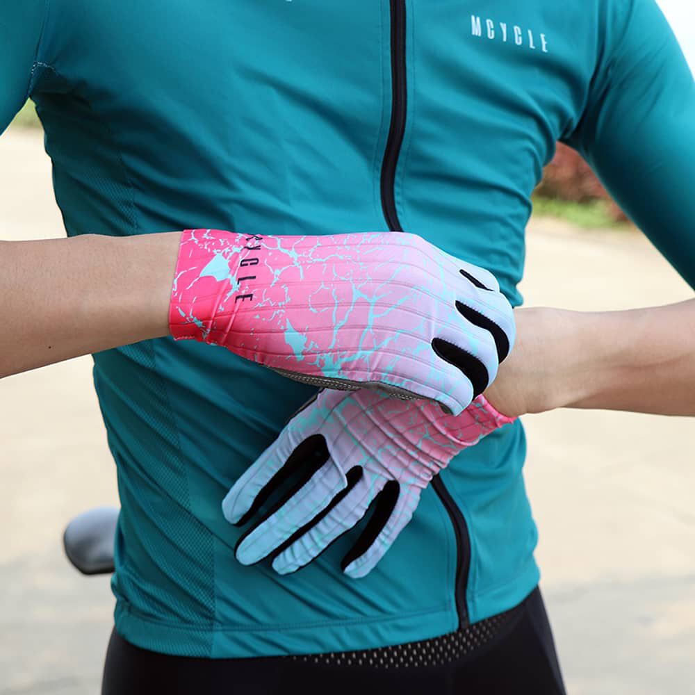 Guante Para Bicicleta Largo Ms003 Rosado image number 7.0