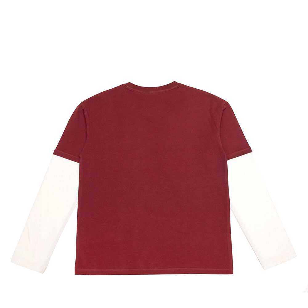 Polera Manga Larga Niño Bubblegummers Lucas Borgoña image number 1.0