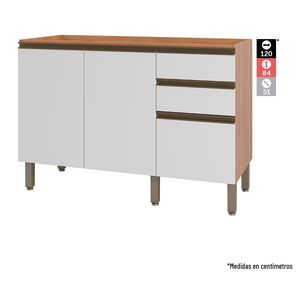 Mueble De Cocina Roca Macadamia / 2 Puertas / 3 Cajones