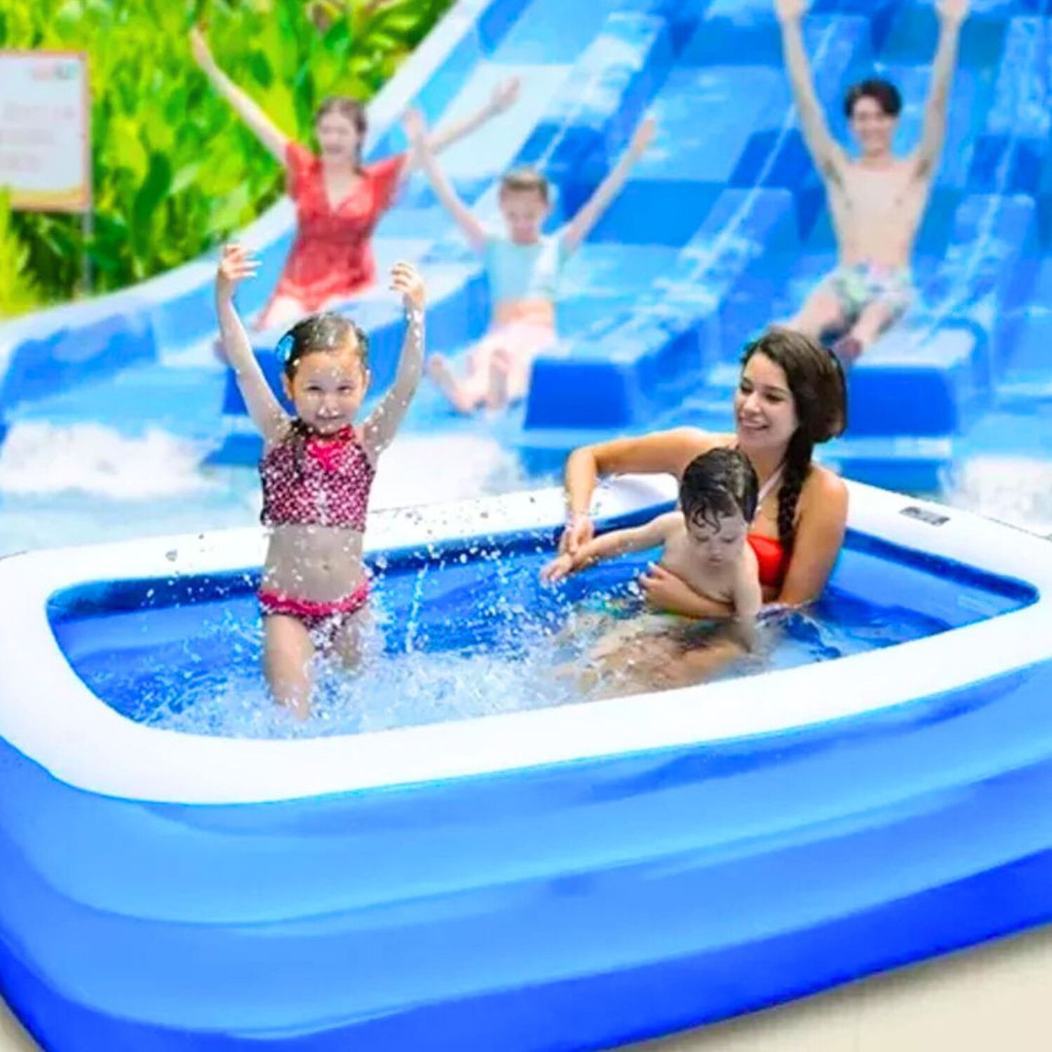 Piscina Inflable Rectangular Familiar 240x150x60cm Cm Jumbo image number 5.0