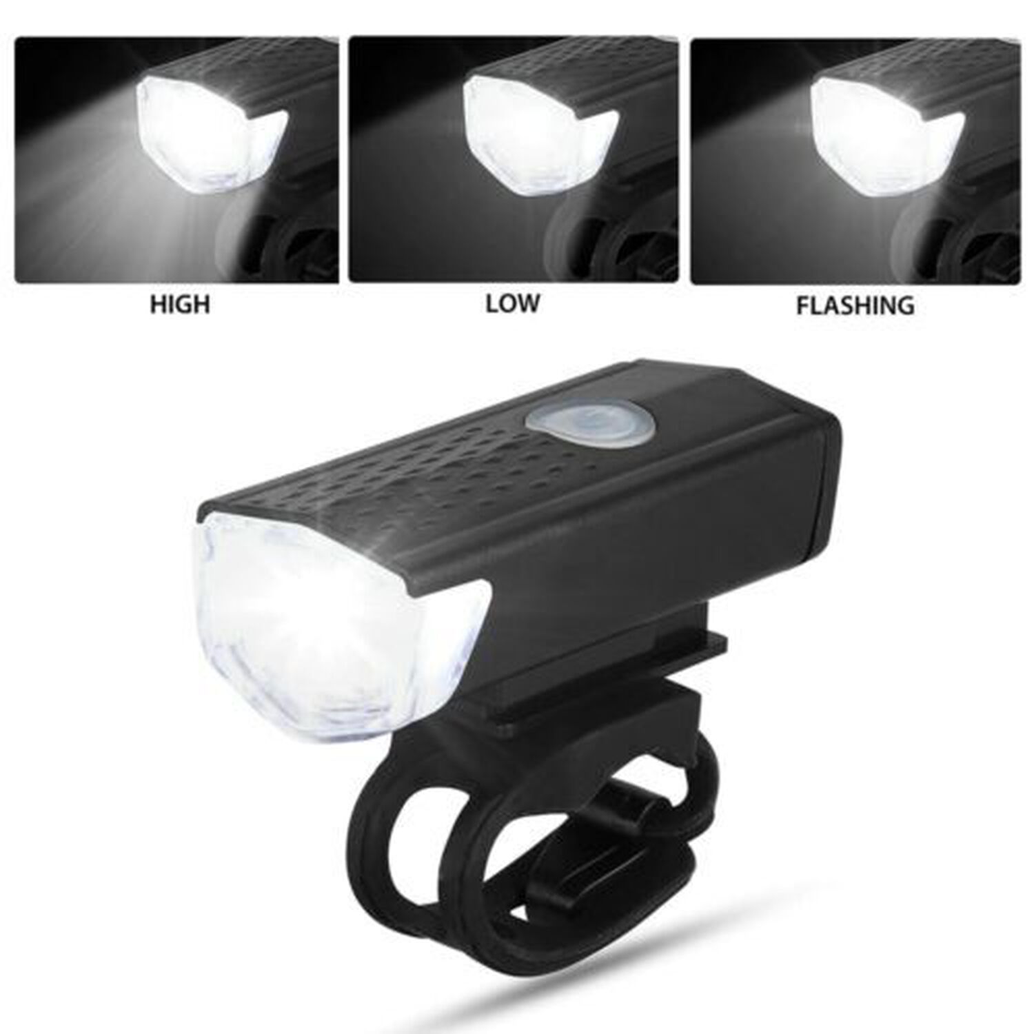 Luz Linterna Led Bicicleta Luz Delantera Y Trasera Roja Recargables Usb Para Bici image number 3.0