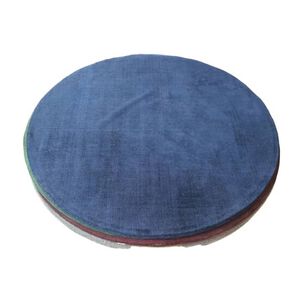 Alfombra Microfibra Redonda Grande Burdeo