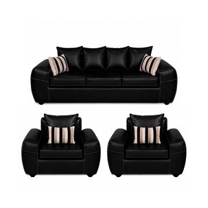 Juego De Living Elegant Detail Houston Pu / 5 Cuerpos