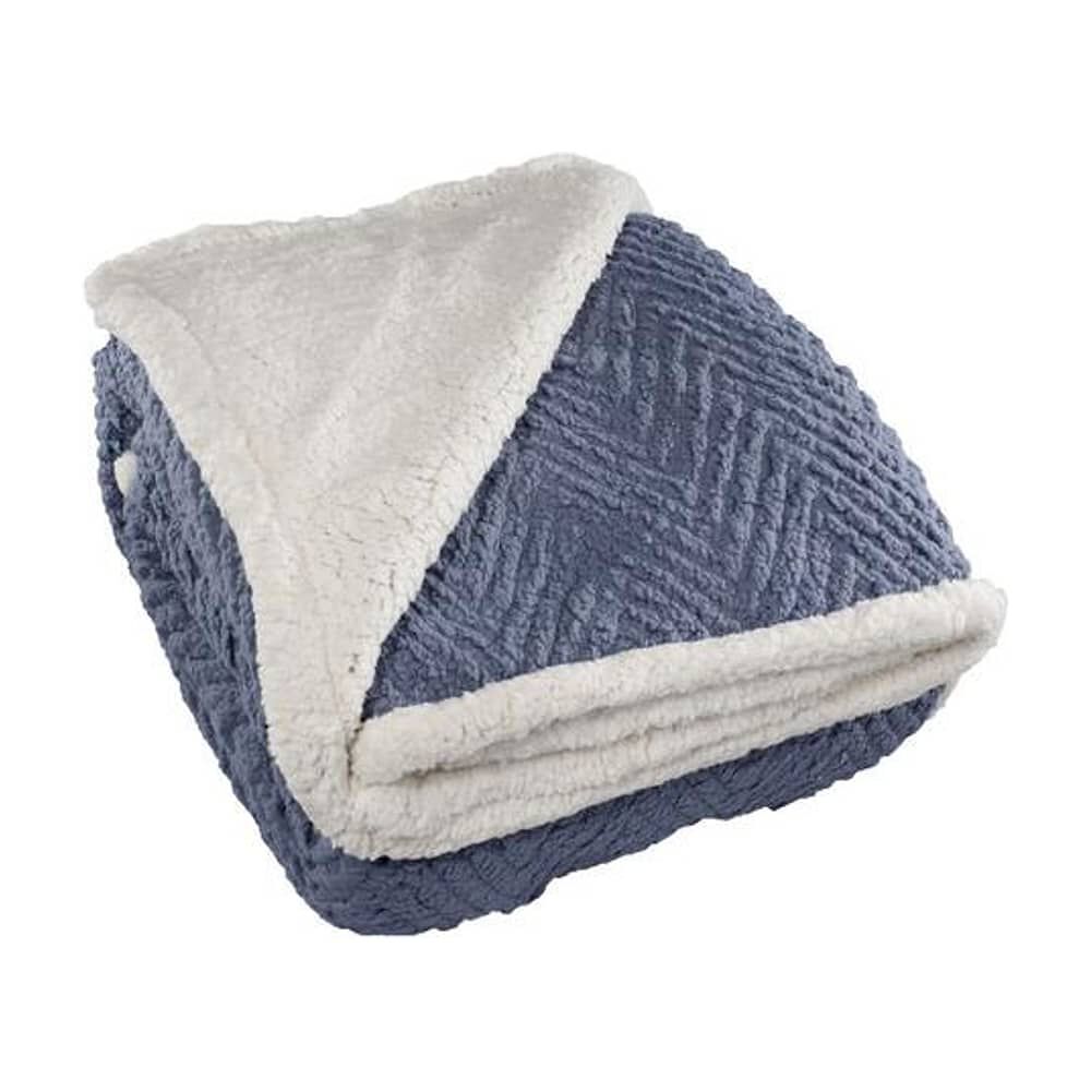 Frazada Andes Chiporro Espiga Morado 2 Plaza image number 4.0