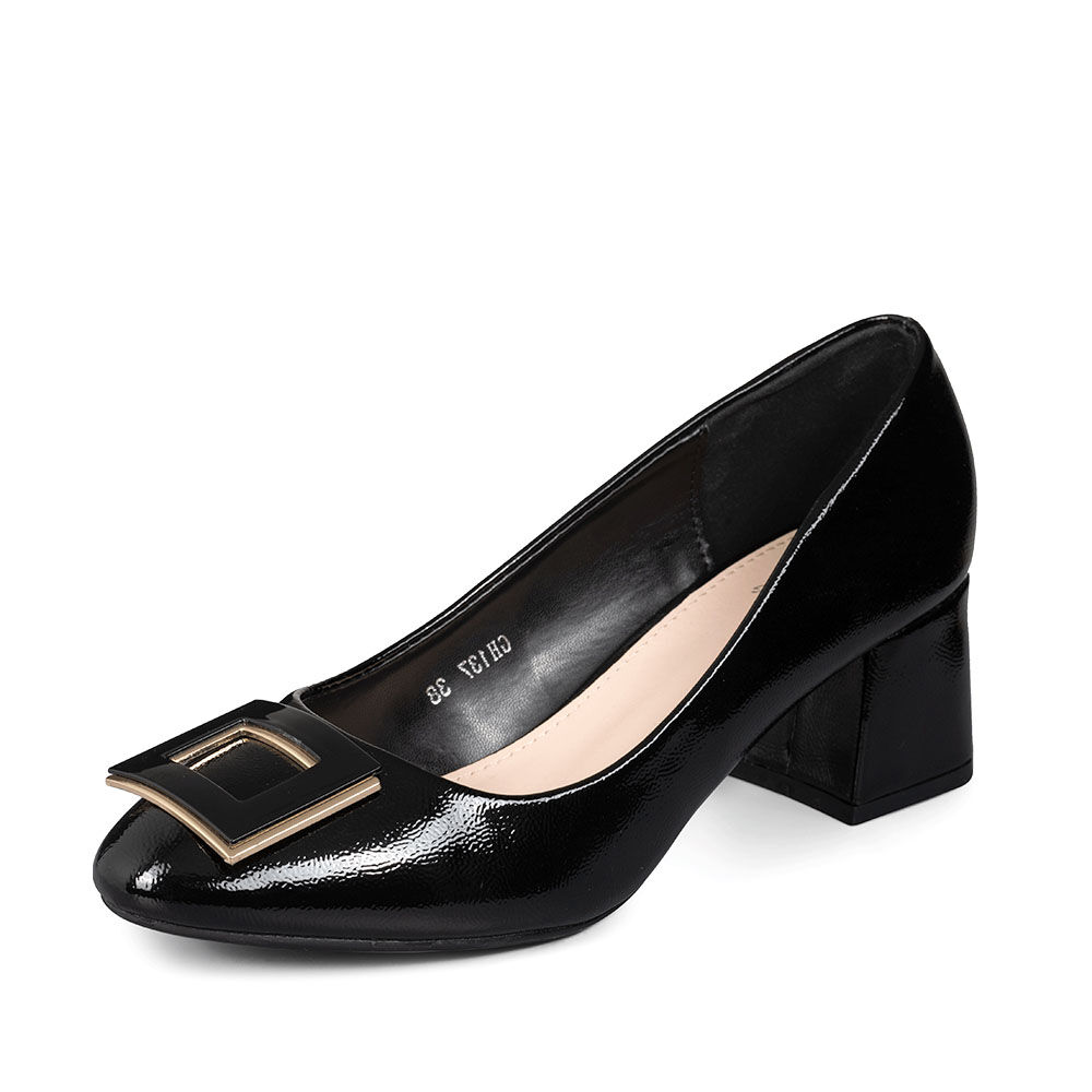 Zapato Taco Mujer Acabado Charol Formal Weide Gh137 image number 6.0