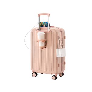 Maleta De Viaje Cabina Equipaje Mediano Con Usb Y Portavasos