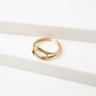 Anillo 19v69 Dorado Mujer Str220