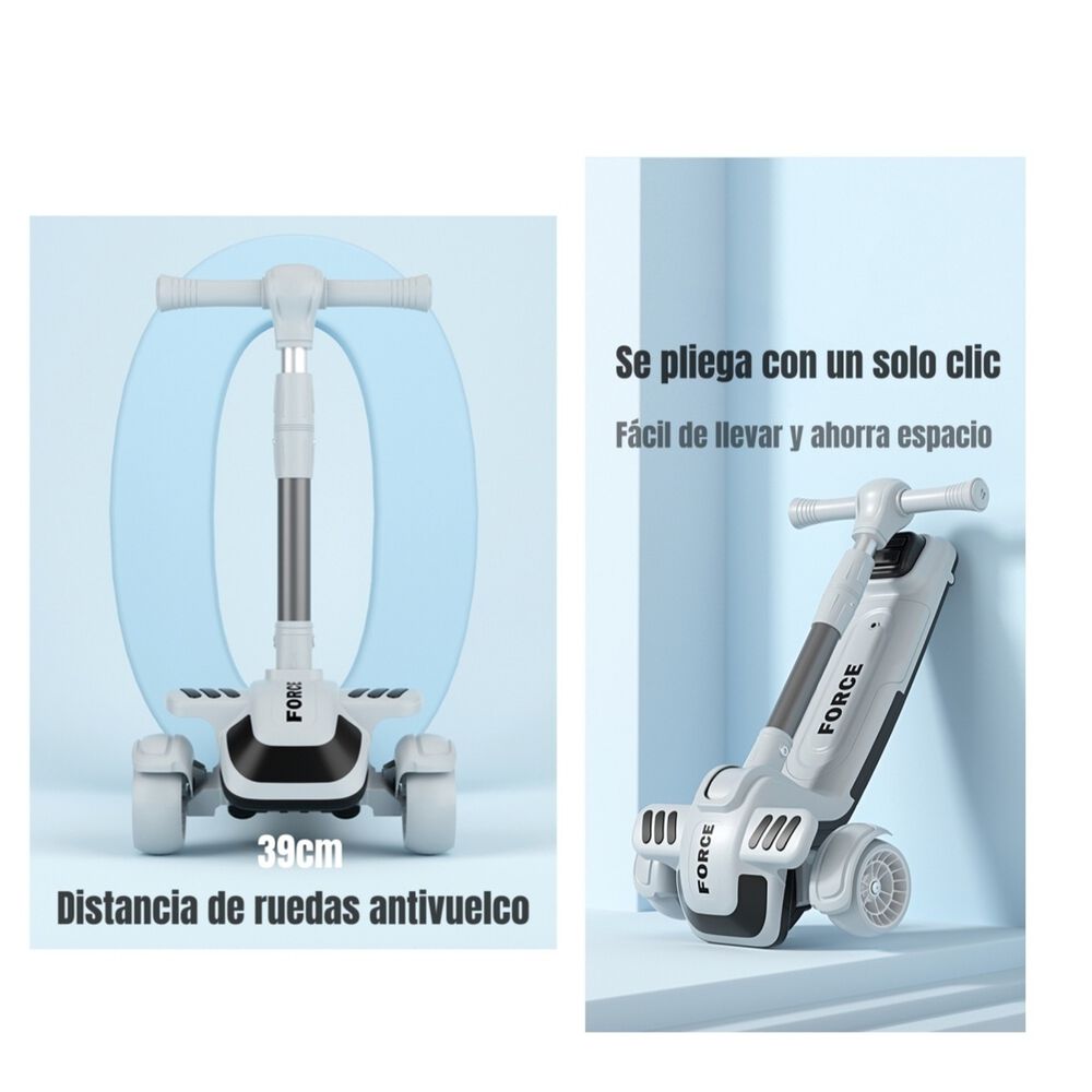 Triciclo Scooter 2 En 1 Lubabycas Azul Lubabycas image number 2.0