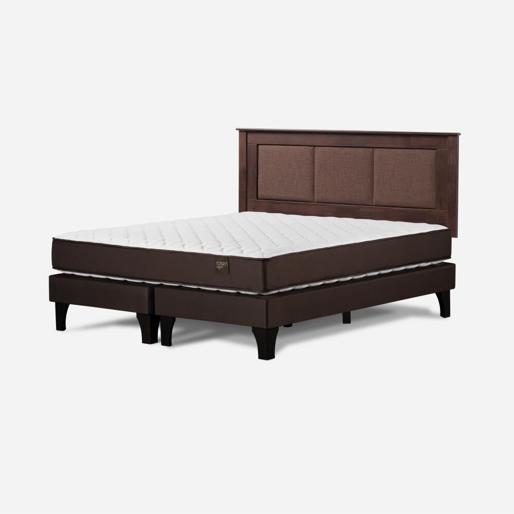 Cama Europea Rosen Ergo T / 2 Plazas / Base Dividida + Respaldo Rachel image number 1.0