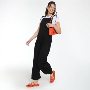 Enterito Largo Denim Tiro Medio Relax Mujer Freedom