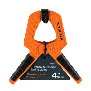 Pinza Carpintero Plastica Resorte Largo 4" Apertura 2" - Truper
