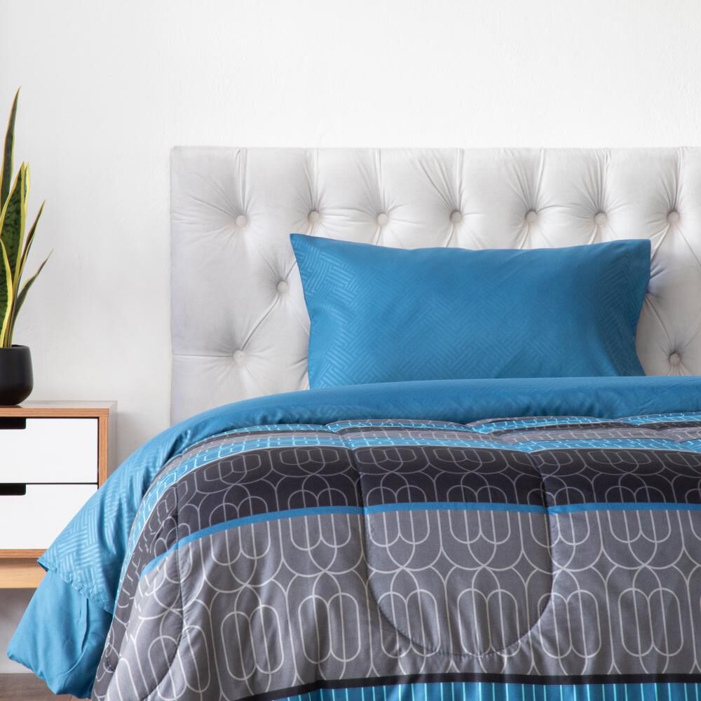 Set Plum&oacute;n + Juego De S&aacute;banas Casaideal Milan / 1.5 Plazas image number 0.0