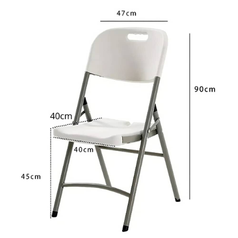 Silla Plegable De Plastico Color Blanco image number 3.0