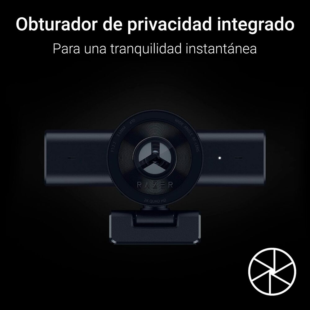 C&aacute;mara Web Gamer Razer Kiyo V2 X Webcam 1440p 60fps image number 4.0