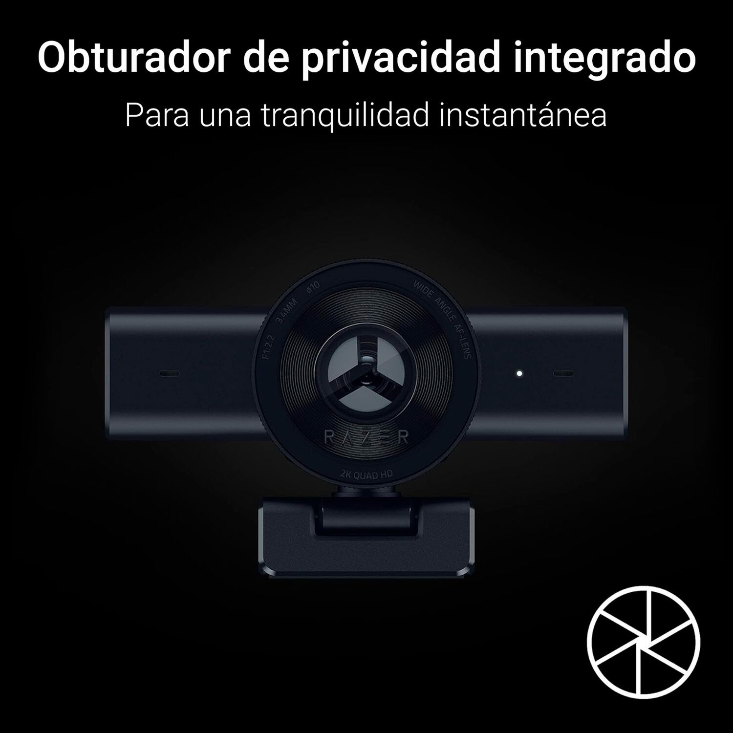 C&aacute;mara Web Gamer Razer Kiyo V2 X Webcam 1440p 60fps image number 4.0