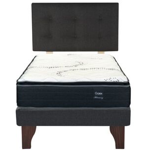 Cama Europea 1.5 Plaza 200 Plus Respaldo Berna