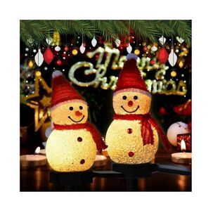 Mu&ntilde;eco Led Solar Para Jardin Exteriores Adorno Navidad