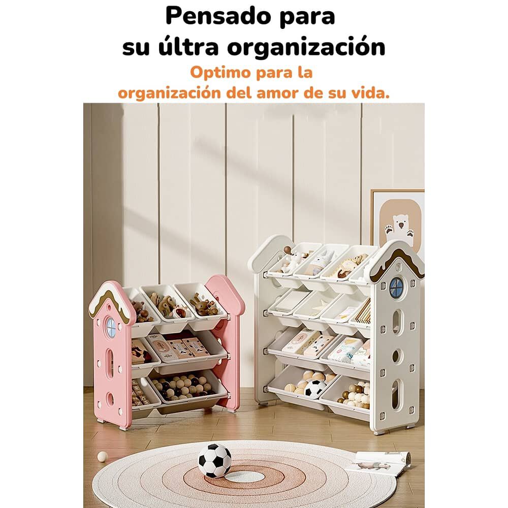 Estante Infantil Organizador De Juguetes Blanco By Lubabycas image number 2.0