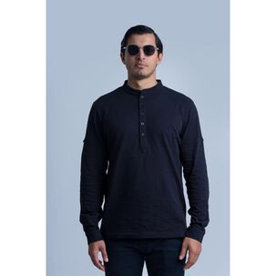 Polera Manga Larga Cuello Redondo Hombre Hummer