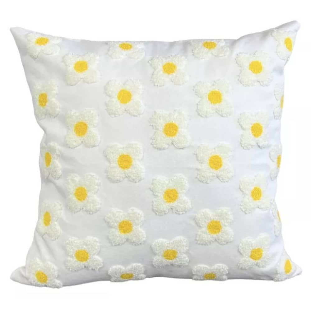 Funda Bordada Para Cojin 45x45cm Cierre Oculto Algodon image number 0.0