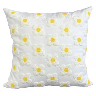 Funda Bordada Para Cojin 45x45cm Cierre Oculto Algodon