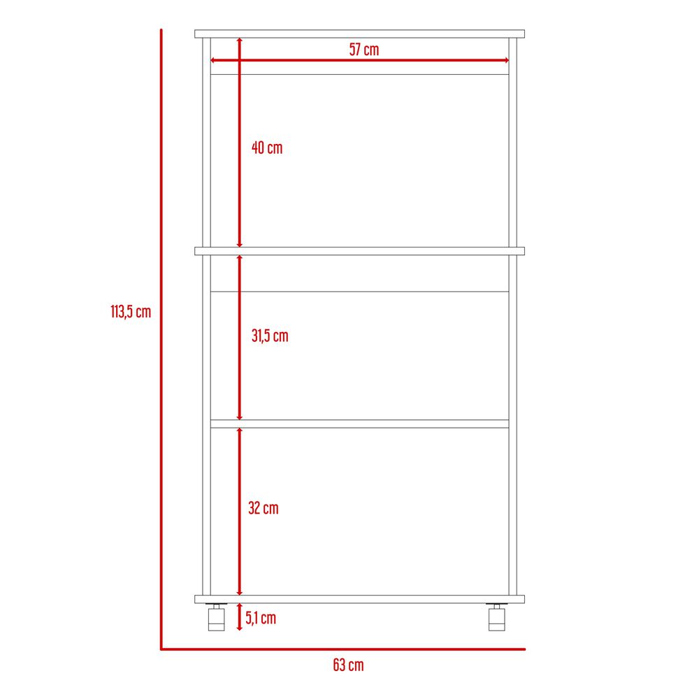 Mueble Microondas 2 Puertas Fm-010b Blanco image number 9.0