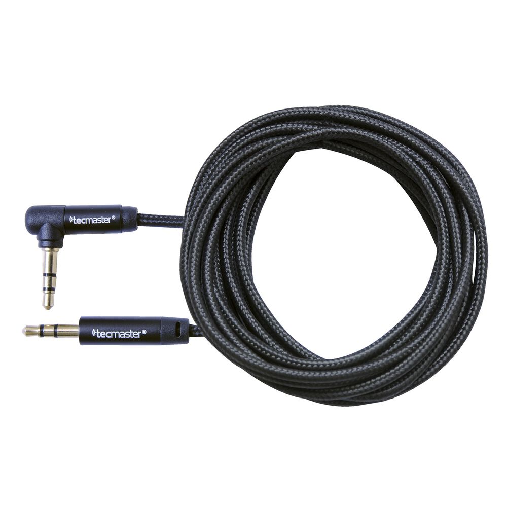 Cable Auxiliar Audio 3 Metros En 90 Negro image number 2.0
