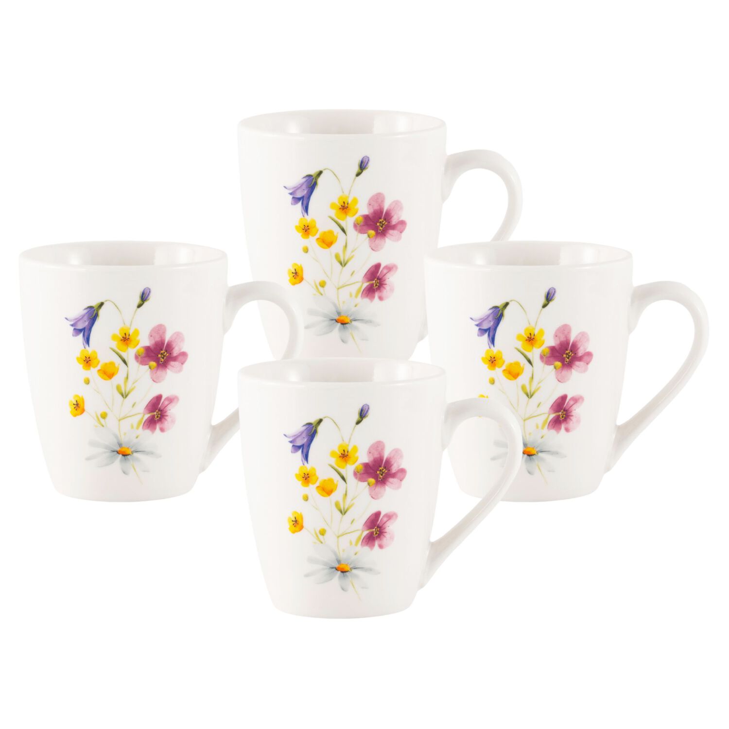 Set De Mug Casaideal Flor / 4 Piezas image number 1.0