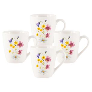 Set De Mug Casaideal Flor / 4 Piezas