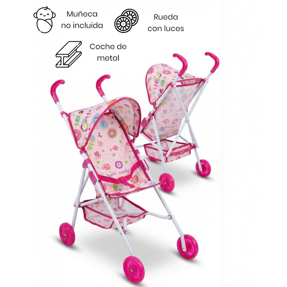 Juguete Coche Para Mu&ntilde;ecas Metalico Ni&ntilde;as Rosado Grande image number 5.0