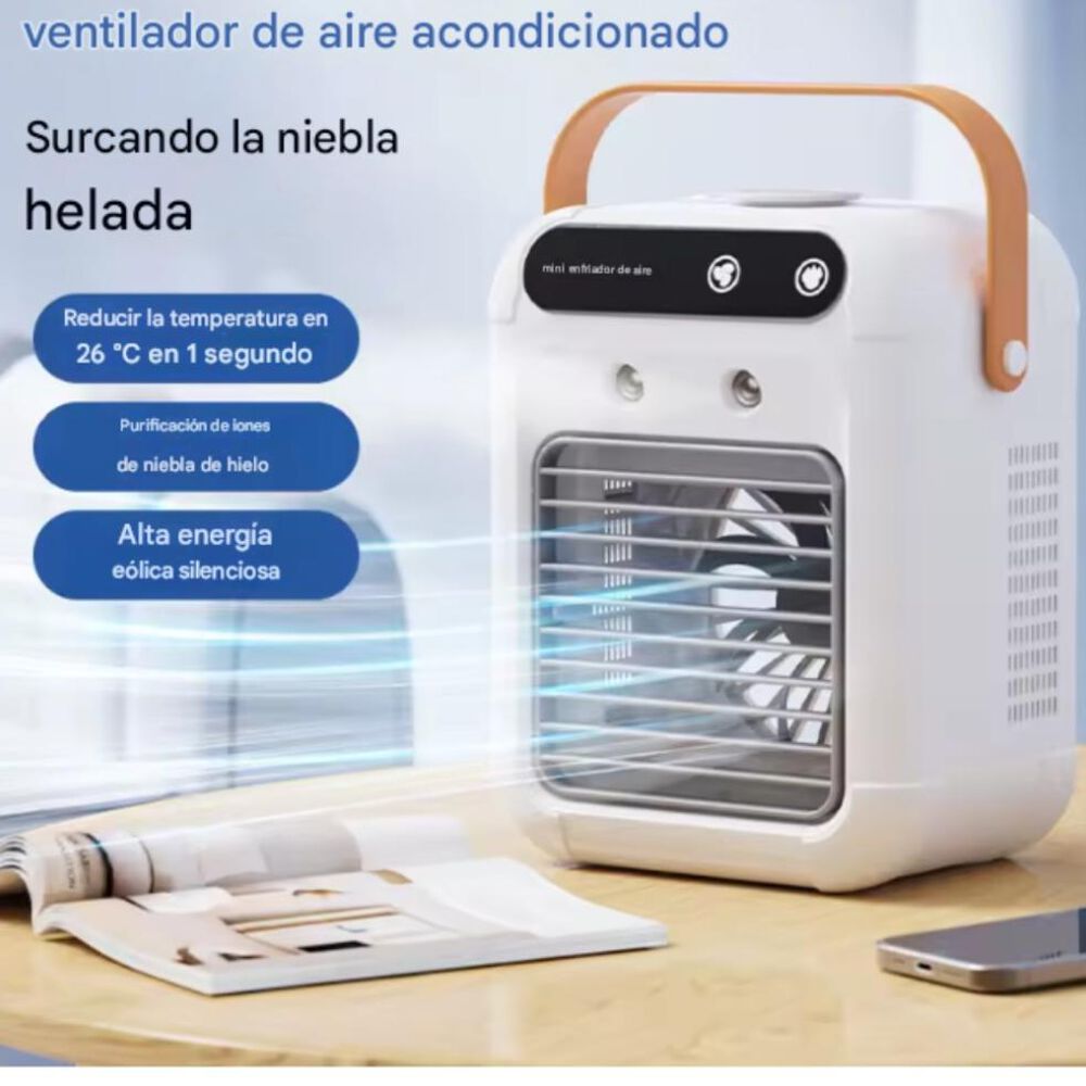 Aire Acondicionado Con Humificador Usb Portatil 3000mah image number 1.0