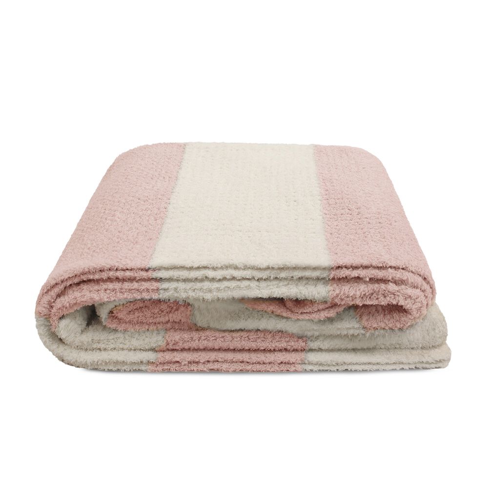 Manta De Franela Nautica 127x152 Waffle Suavidad Superior Rosa image number 2.0