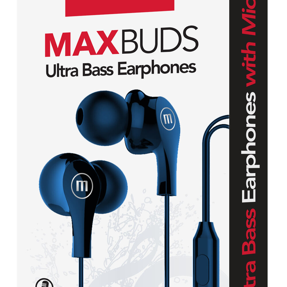 Audífonos Maxell In Ear Estéreo Con Microfono Azul image number 2.0